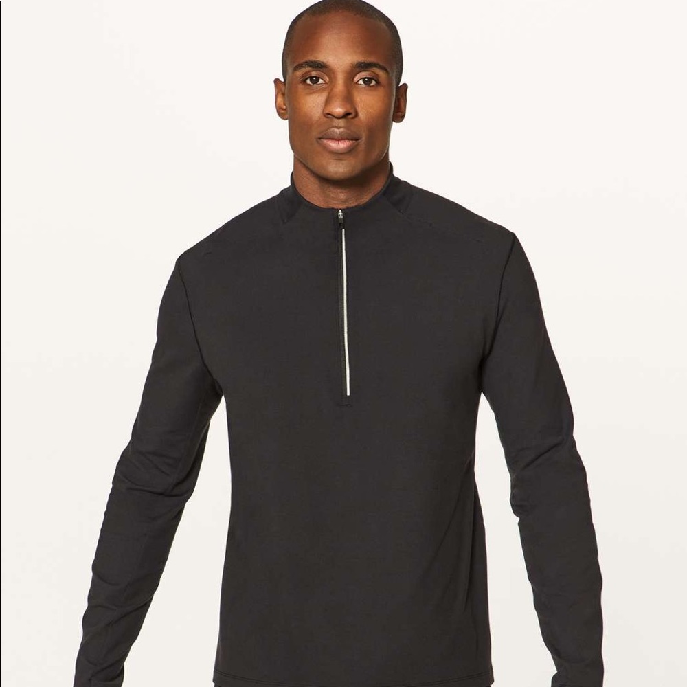 SURGE WARM 1/2 ZIP // BLACK // LARGE